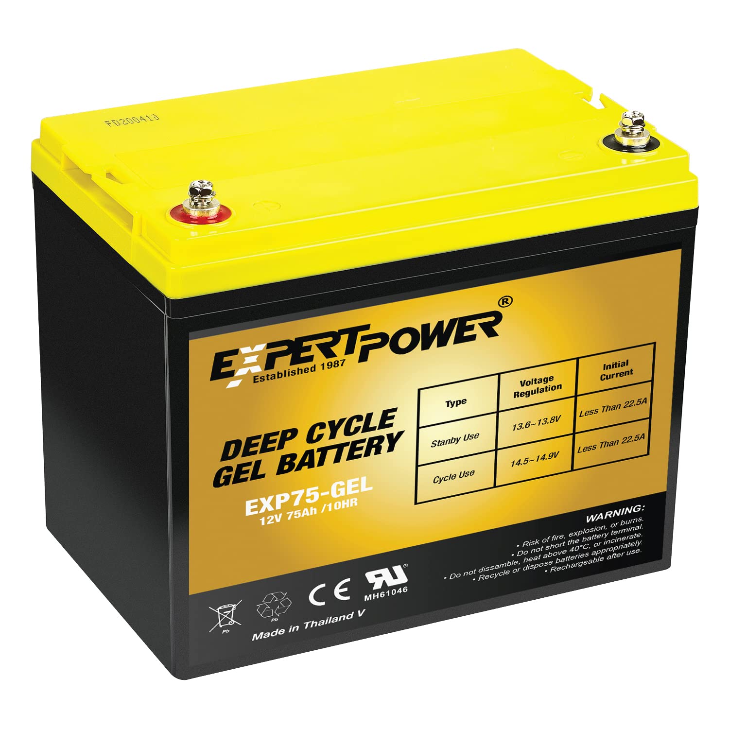 Orbus CG12100 GEL Battery Cell